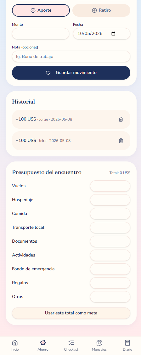 Pantalla 3 de la App Primer Encuentro