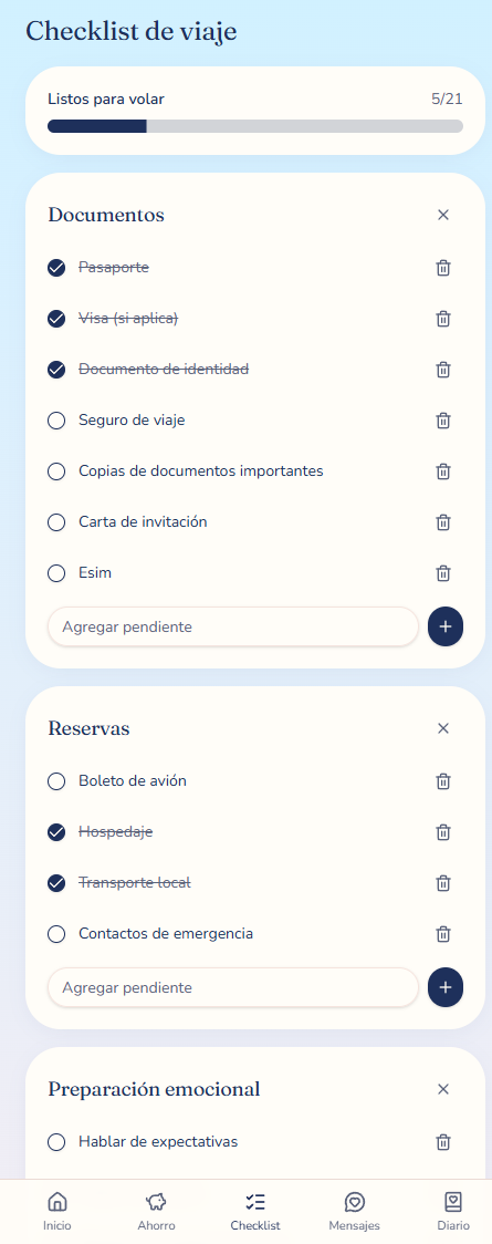 Pantalla 4 de la App Primer Encuentro